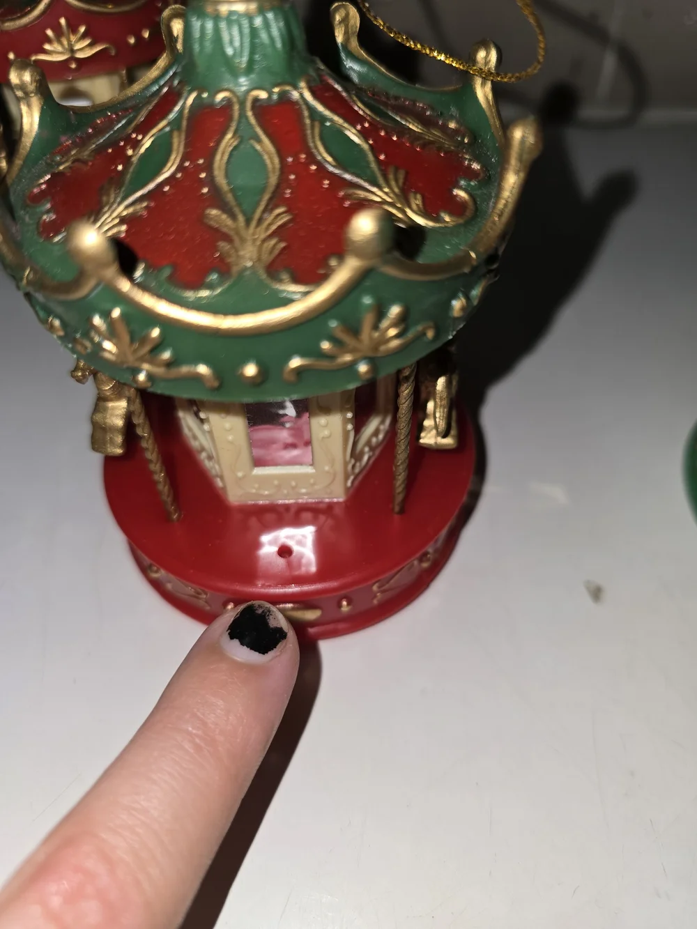 Set Of 10 Vintage Horse Carousel Christmas Ornaments